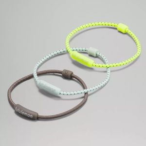 Lululemon Silicone Hair Ties 3 Pack NWT